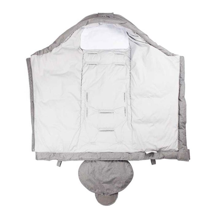 Easygrow Norse Hood vognpose, Grey Melange