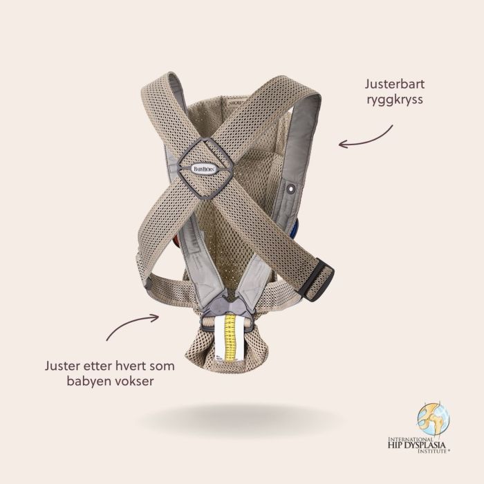 Babybjørn Bæresele Mini 3D Mesh, Gråbeige