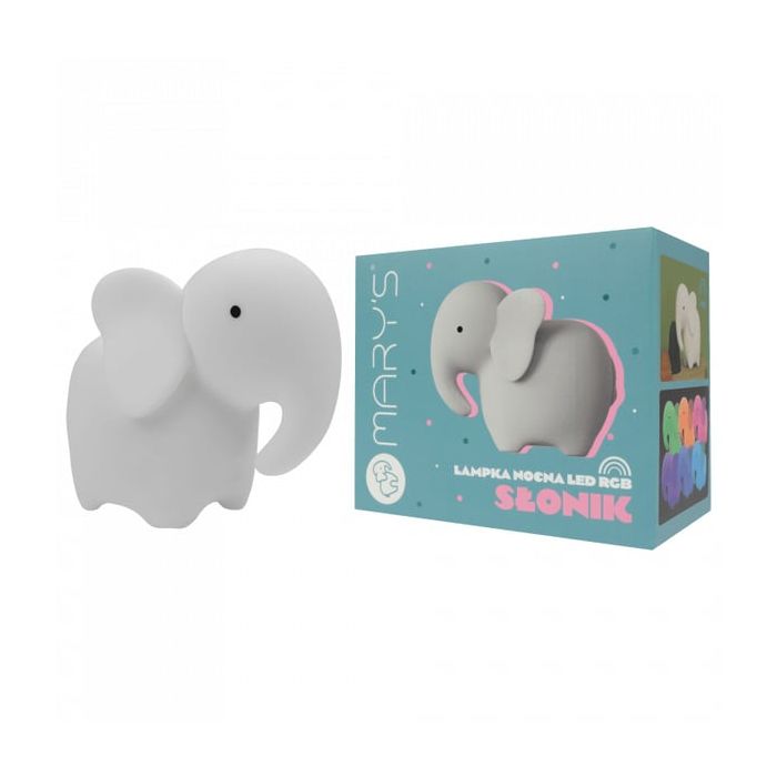 Nattlampe, Marys, Elefant, Hvit