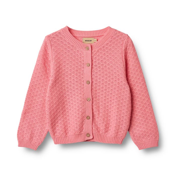 Cardigan, Wheat, Magnella, Flamingo Pink