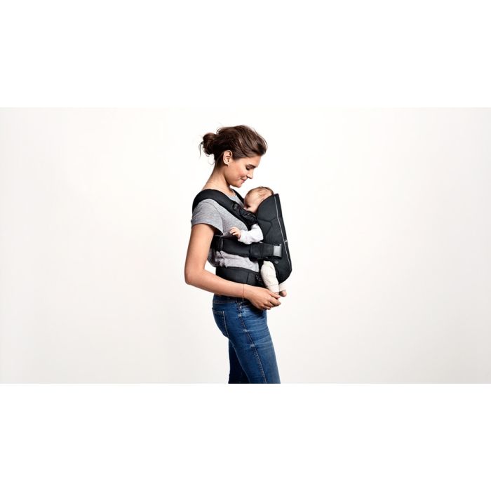 Bæresele, One, BabyBjørn, Denimgrå/Brun, 0-3 år