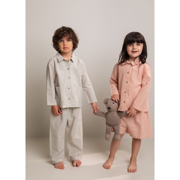 Pysjamas Shorts, Marmar, Soft Cheek Stripe