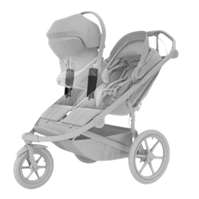 Søskenvogn, Thule, Urban Glide 3 Double, Sort