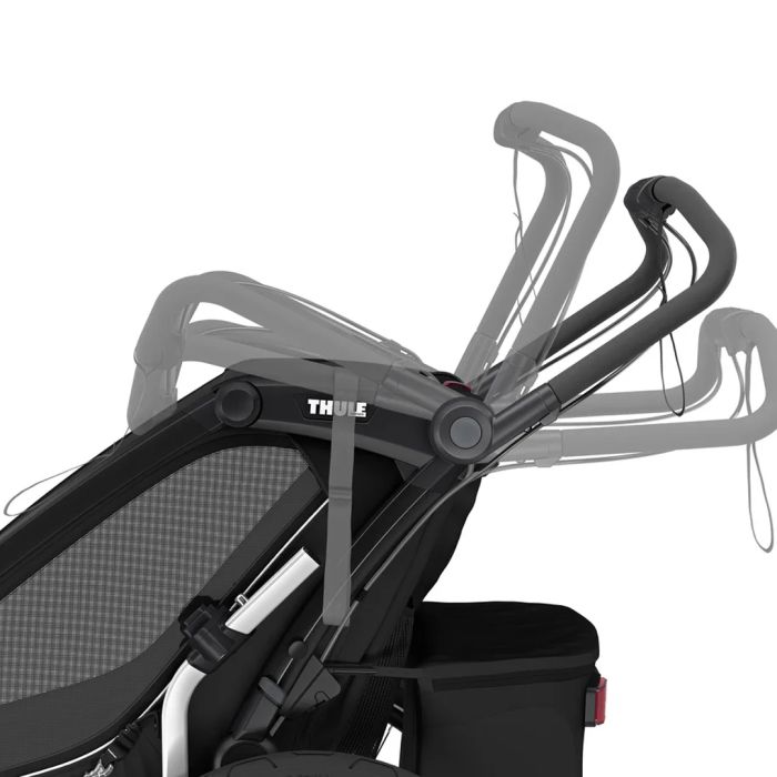 Sykkelvogn, Thule, Chariot Sport 2, Gen3, Double, Black