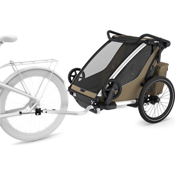 Sykkelvogn, Thule, Chariot Cross 2 Double, Faded Khaki