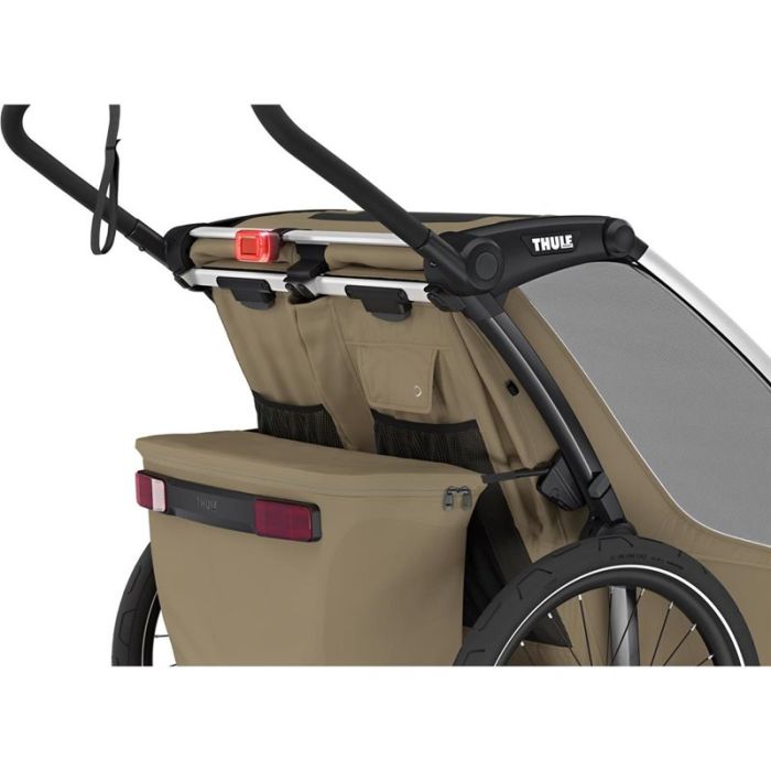 Sykkelvogn, Thule, Chariot Cross 2 Double, Faded Khaki