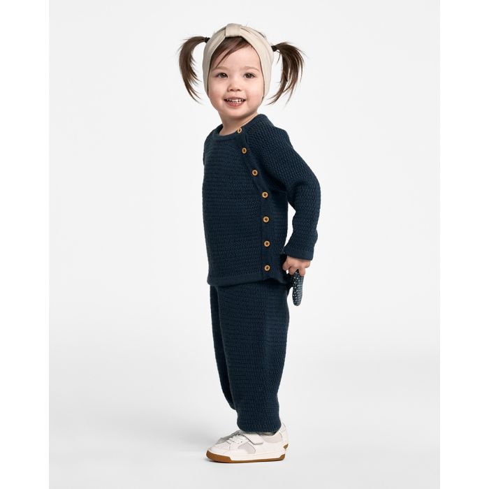 Voksi® Wool, Honeycomb Genser, Poppy Blue