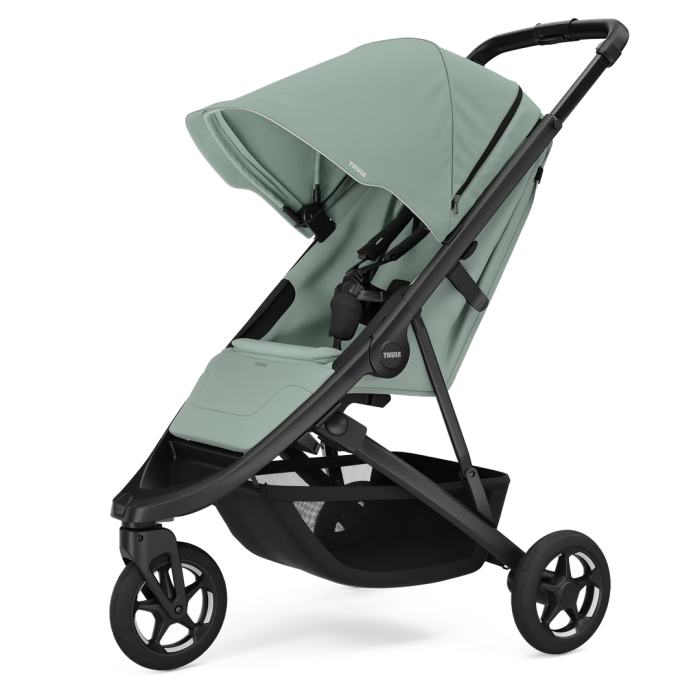 Thule Barnevogn Spring 2, Mist Green on Black