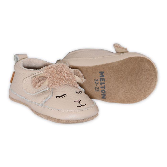 Skinntøfler, Melton, Lam Oxford Tan