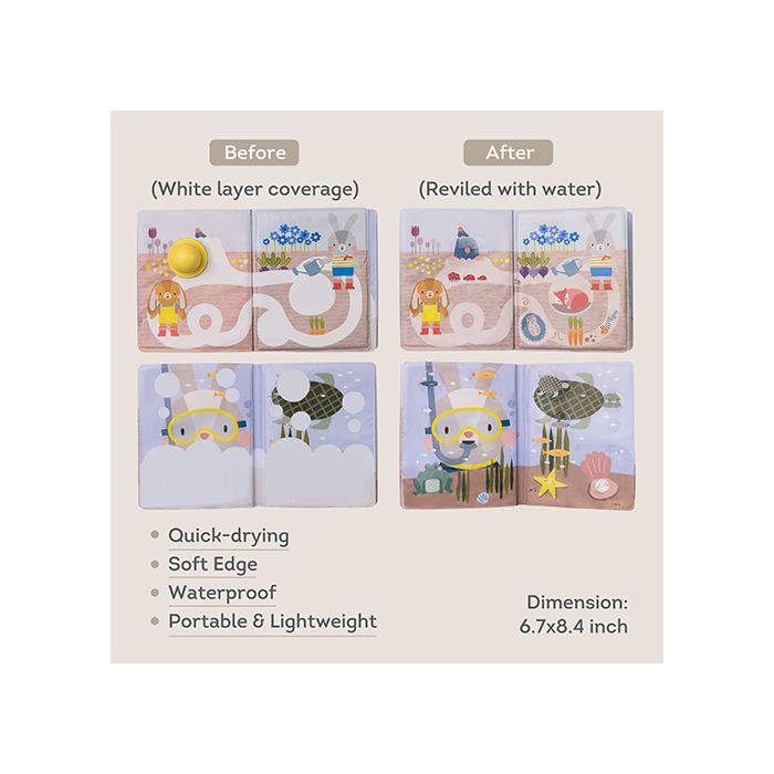 TAF Toys Fargeleggingsvannbok, Peek-A-Boo