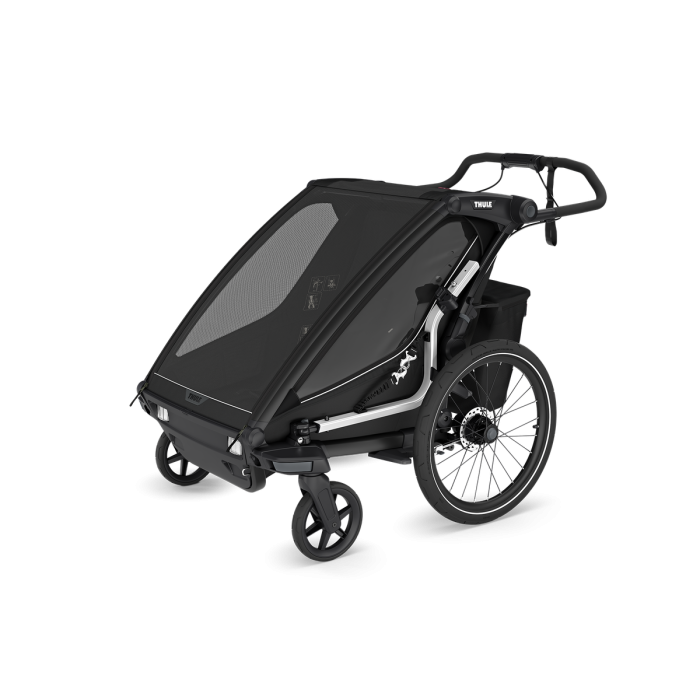 Sykkelvogn, Thule, Chariot Sport 2, Gen3, Double, Black
