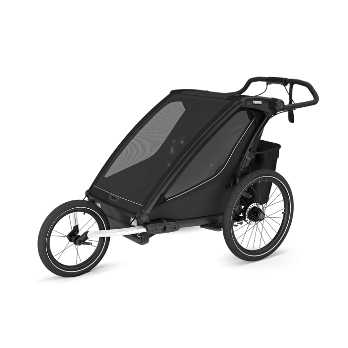 Sykkelvogn, Thule, Chariot Sport 2, Gen3, Double, Black