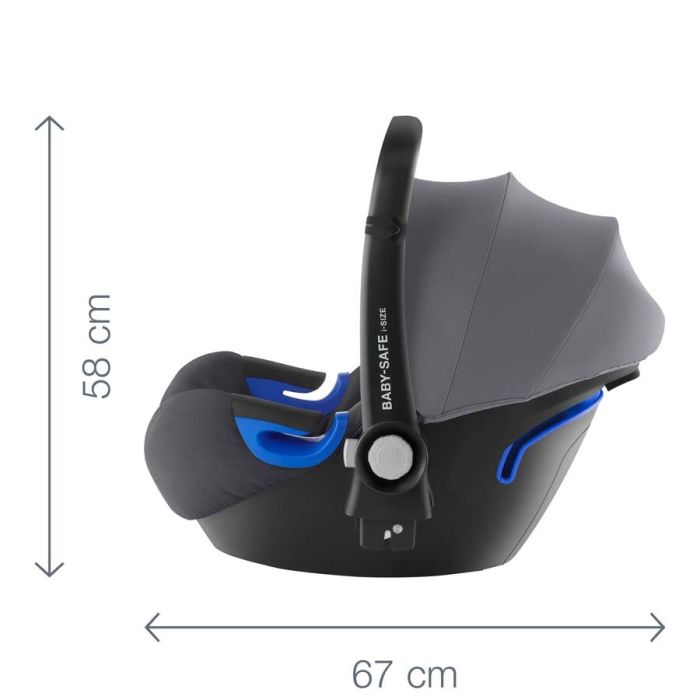 Bilstol, Baby-Safe² i-size, Britax, Grey marble, 40-83 cm