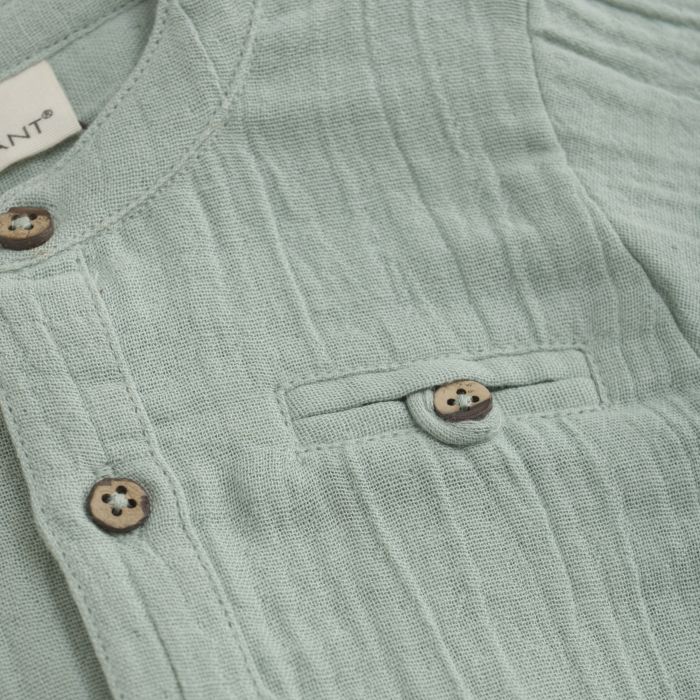 Skjorte, EnFant, Jadeite, Green, Muslin
