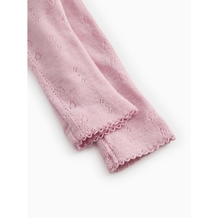 MarMar Leggings Ull, Piva, Pointelle, Soft Berry
