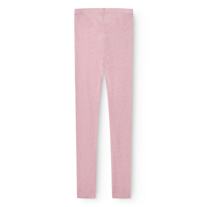 MarMar Leggings Ull, Pointelle, Soft Berry
