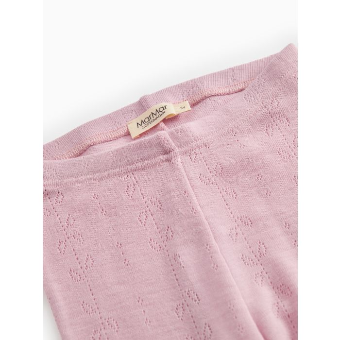 MarMar Leggings Ull, Pointelle, Soft Berry