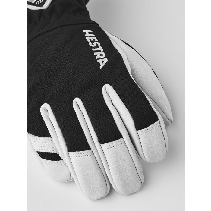 Hansker, Hestra, Army Leather Heli Ski Jr, Sort