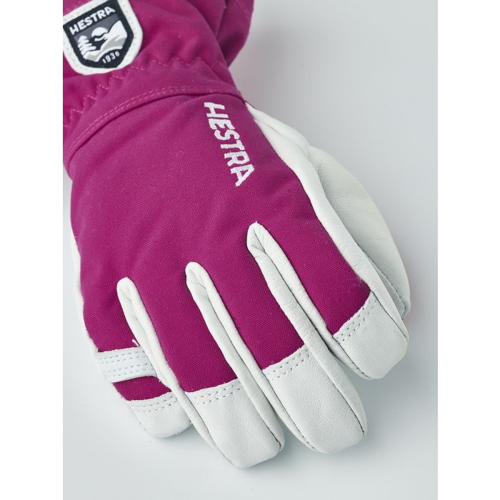 Hansker, Hestra, Army Leather Heli Ski Jr, Fuchsia