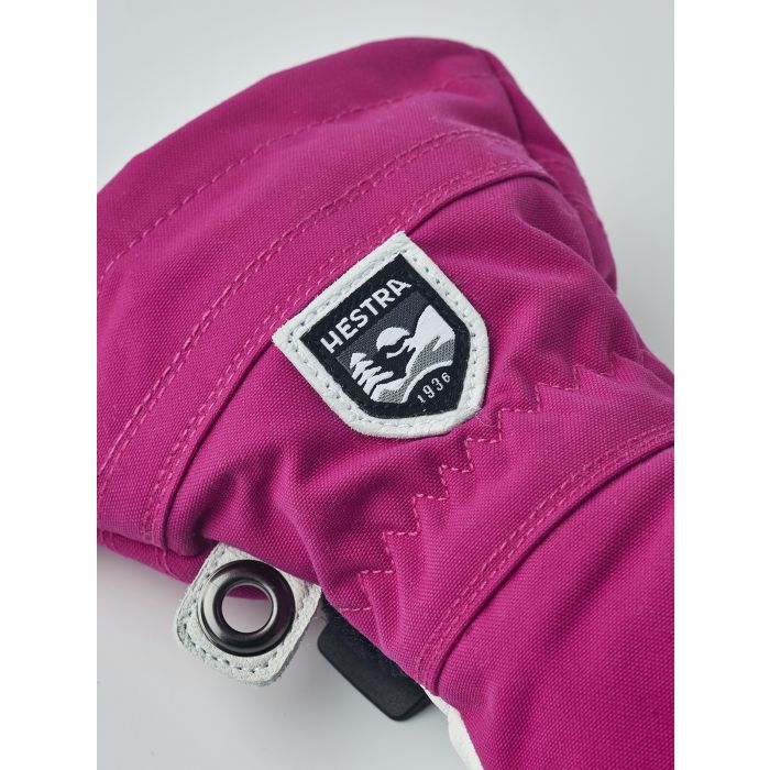 Hansker, Hestra, Army Leather Heli Ski Jr, Fuchsia