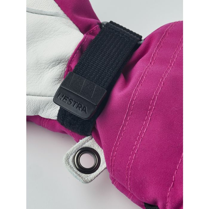 Hansker, Hestra, Army Leather Heli Ski Jr, Fuchsia