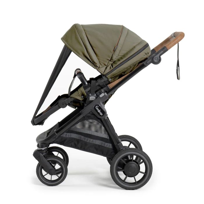 Sittedel ERGO+, Emmaljunga, Outdoor Olive (Black Frame)