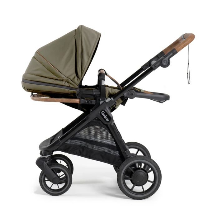 Sittedel ERGO+, Emmaljunga, Outdoor Olive (Black Frame)