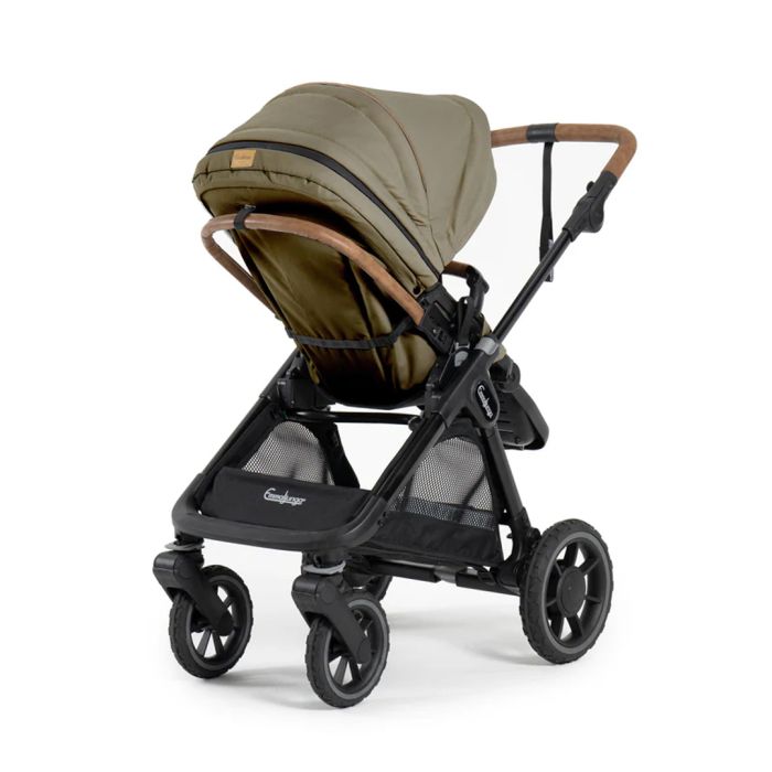Sittedel ERGO+, Emmaljunga, Outdoor Olive (Black Frame)