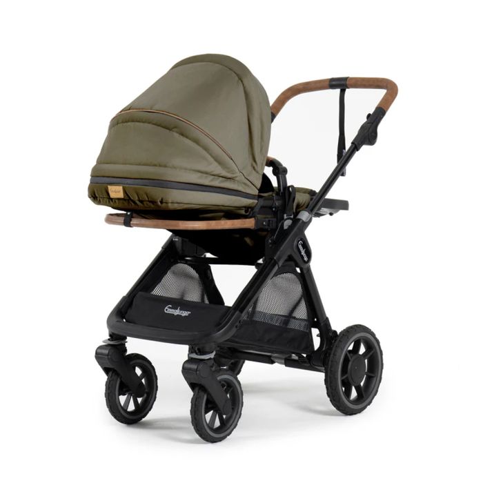 Sittedel ERGO+, Emmaljunga, Outdoor Olive (Black Frame)