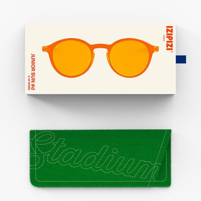 Solbriller, IZIPIZI®, SUN D, Junior 5-10 år, Orange Smash