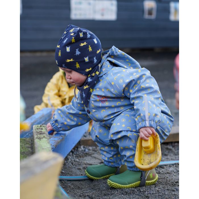 Kattnakken Babyregndress Dugg, Myk Blå