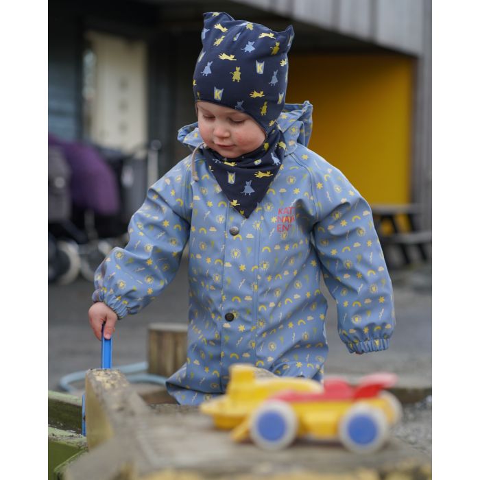 Kattnakken Babyregndress Dugg, Myk Blå
