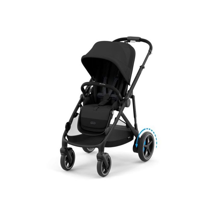 Cybex eGazelle S, BLK, Moon Black, Komplett barnevogn