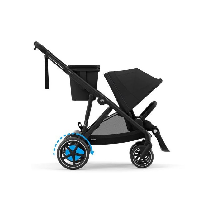 Cybex eGazelle S, BLK, Moon Black, Komplett barnevogn