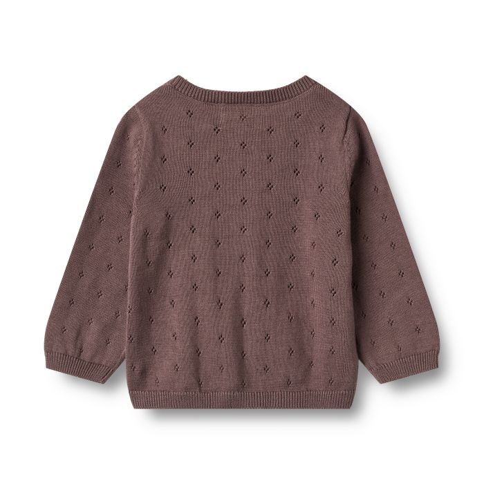 Cardigan, Wheat, Maia, Plum S
