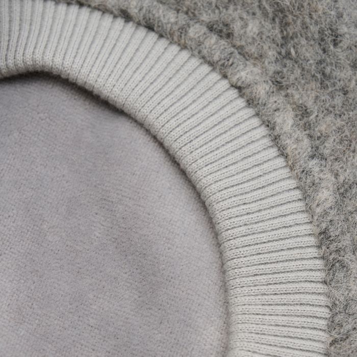 Huttelihut Balaclava Ull/Alpaca Pompoms,, Medium Grey Melange