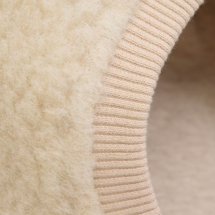 Balaclava, Huttelihut, Ears Wool Teddy, Cement