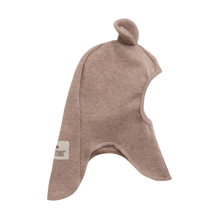 Huttelihut Balaclava Bomull Rib, Savannah Melange