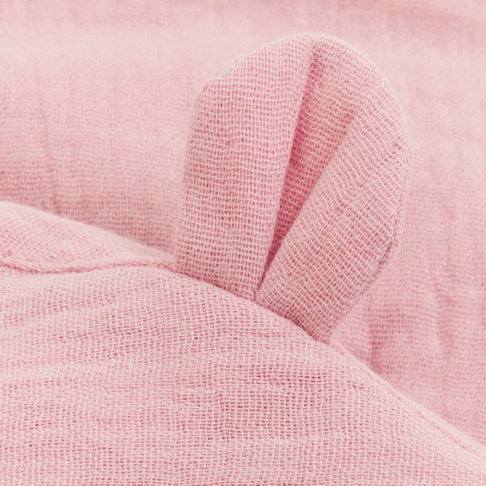 Huttelihut Sommerlue m/ører Muslin, Pale Mauve