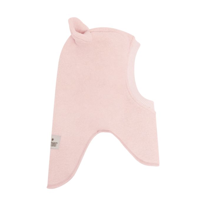 Huttelihut Balaclava m/ører, Ull, Rose/Rose Smoke