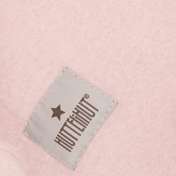 Huttelihut Balaclava m/ører, Ull, Rose/Rose Smoke