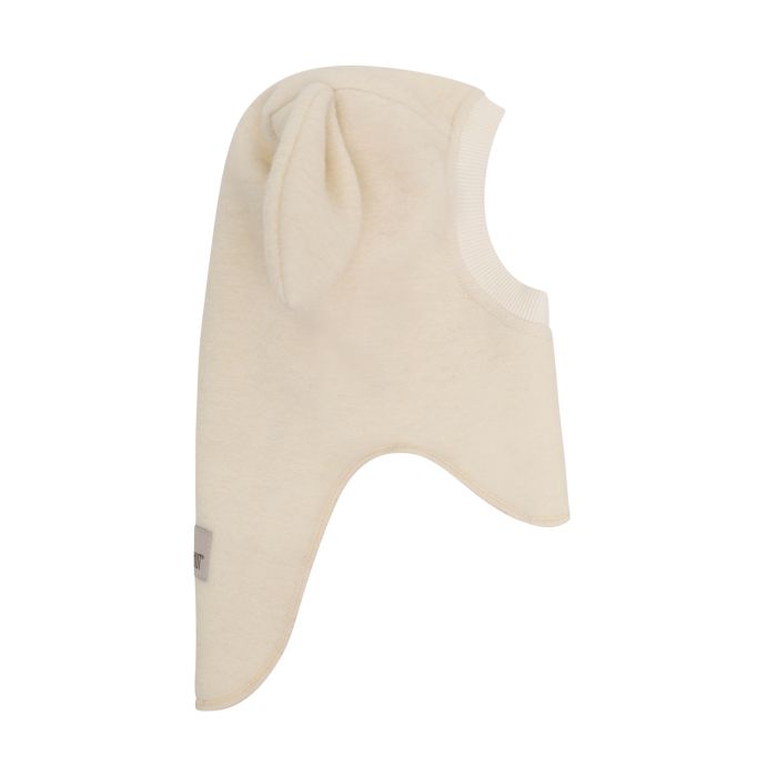 Huttelihut Balaclava Ears Wool, White/Tofu