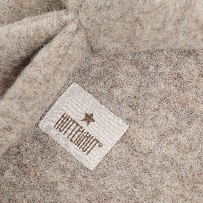 Huttelihut Balaclava Ears Wool, Brown/Camel Melange