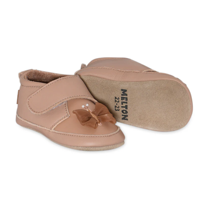 Melton Skinntøfler Sommerfulg, Tawny Brown