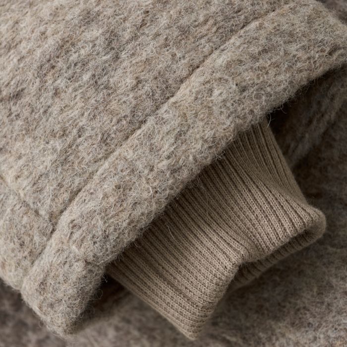 Jakke, Huttelihut, Hood Wool w. Lining, Camel Melange