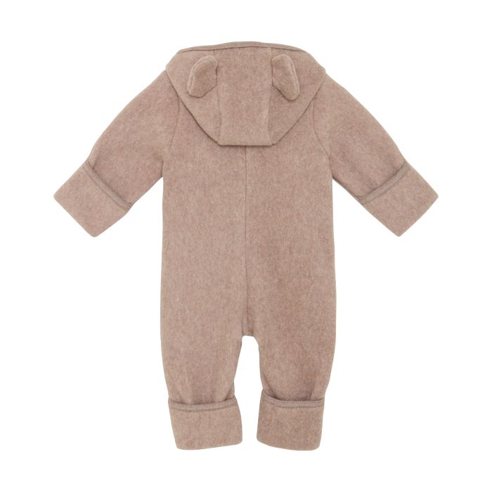 Huttelihut Heldress m/ører, Bomullsfleece, Savannah Melange