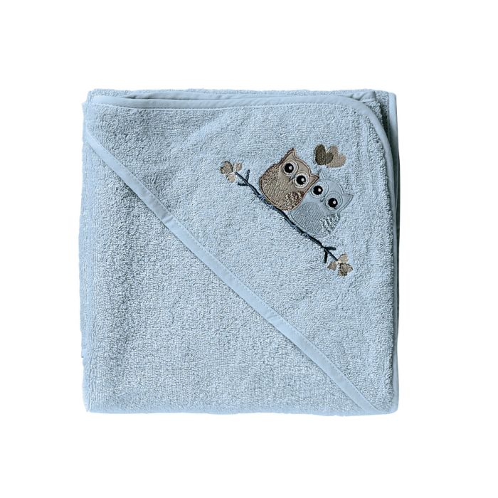 Håndkle, Love Birds, Babydan, Blue