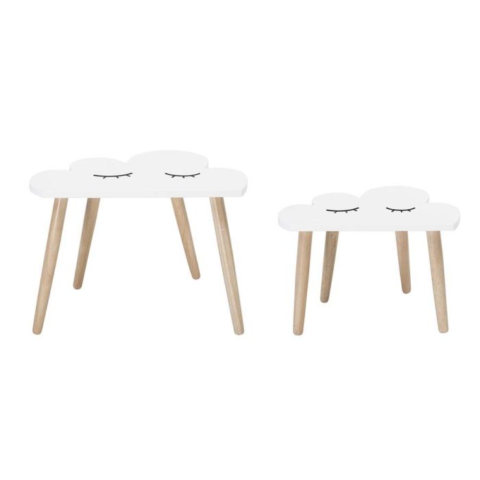 Bloomingville bord, hvit, sett med 2