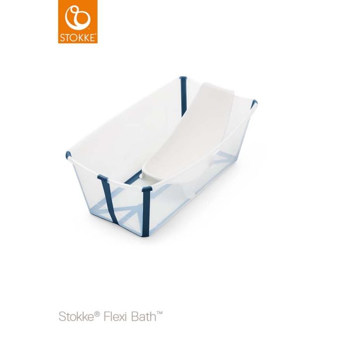 Stokke® Flexi Bath inkl. newborn support, Transparent Blue