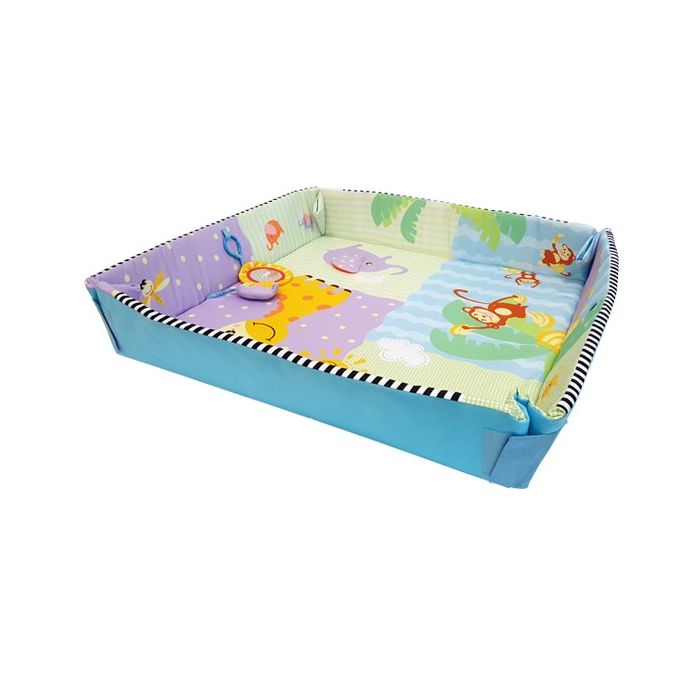 Leketeppe m/oppkant, BBcute, 80x80 cm